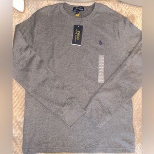 NWT Ralph Lauren gray long sleeve shirt